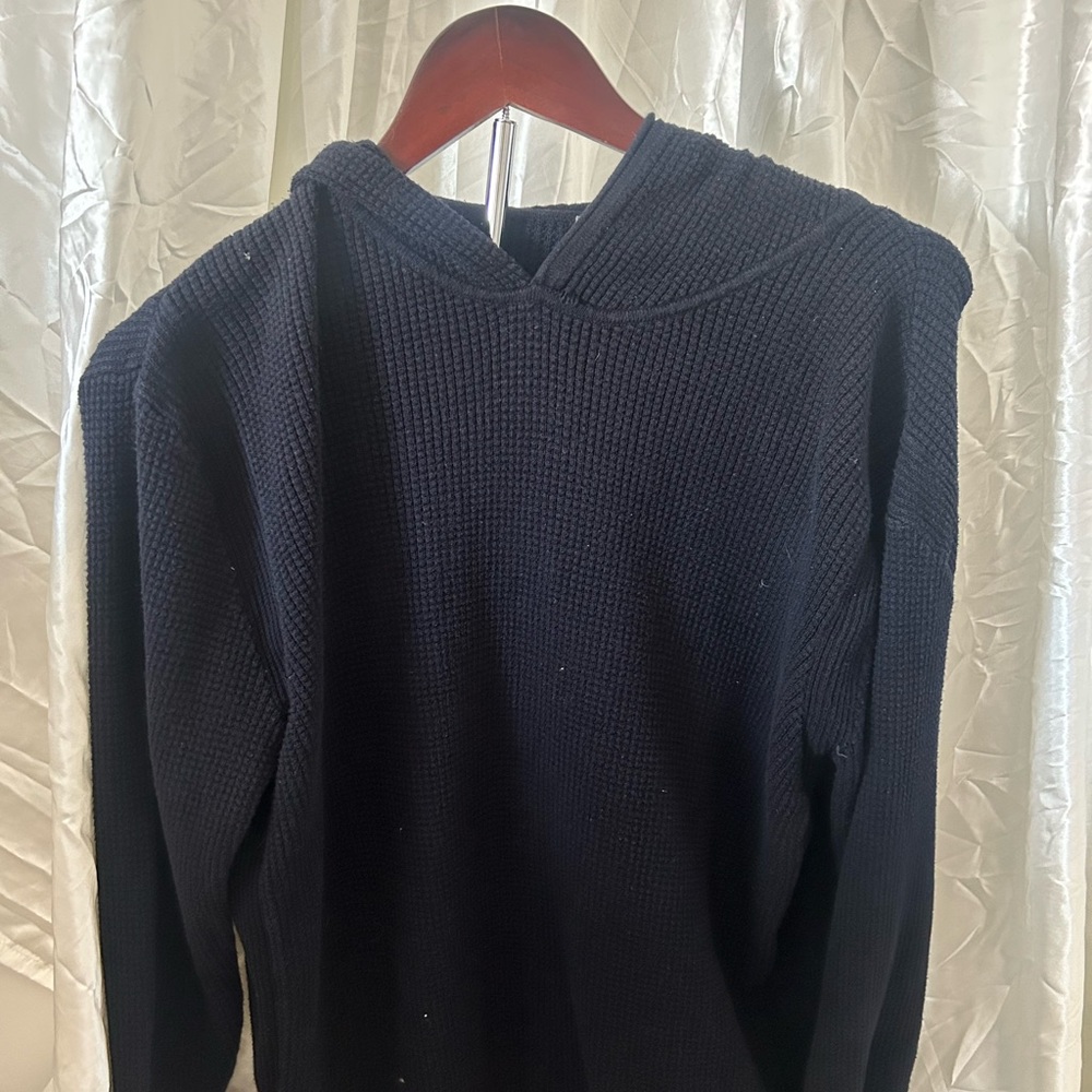 vince knit hoodie